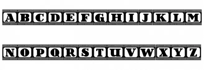 Film Letters Regular Schriftart Groß