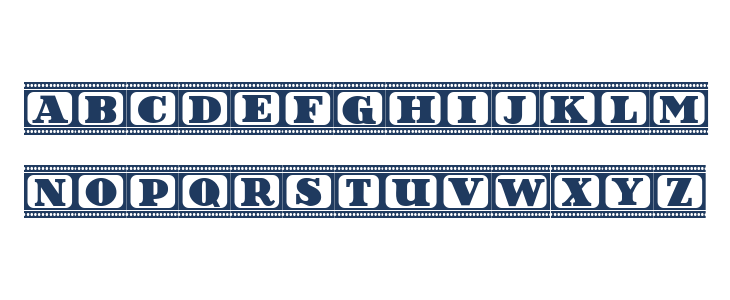 Film Letters Regular Lowercase