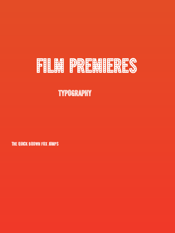 Film Premieres Poster