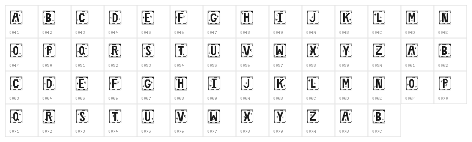 Film Star Character Map