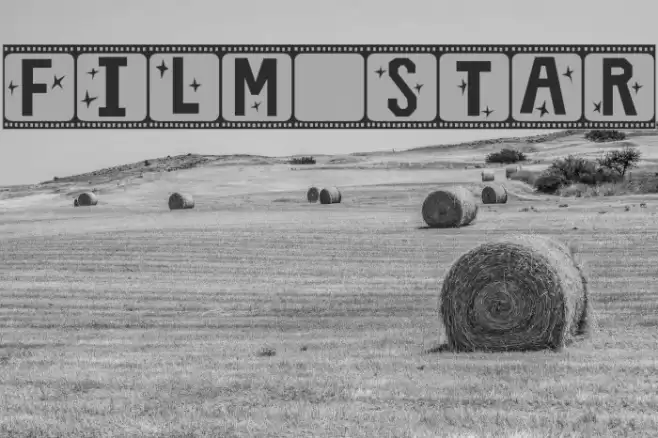 Film Star Font examples