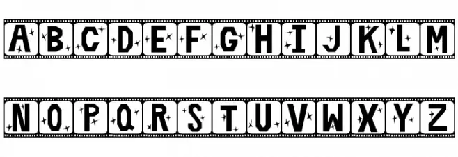 Film Star Font LOWERCASE