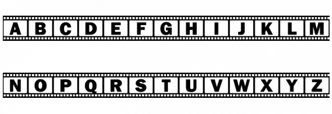 FilmStrip 字体 大写