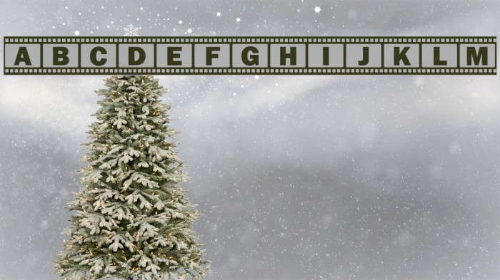 FilmStrip Font examples