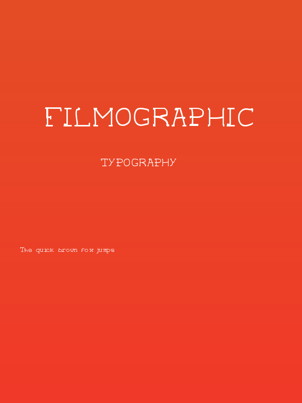 Filmographic Poster