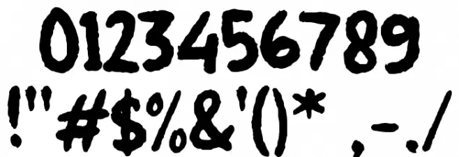 Filo Pastry Font OTHER CHARS
