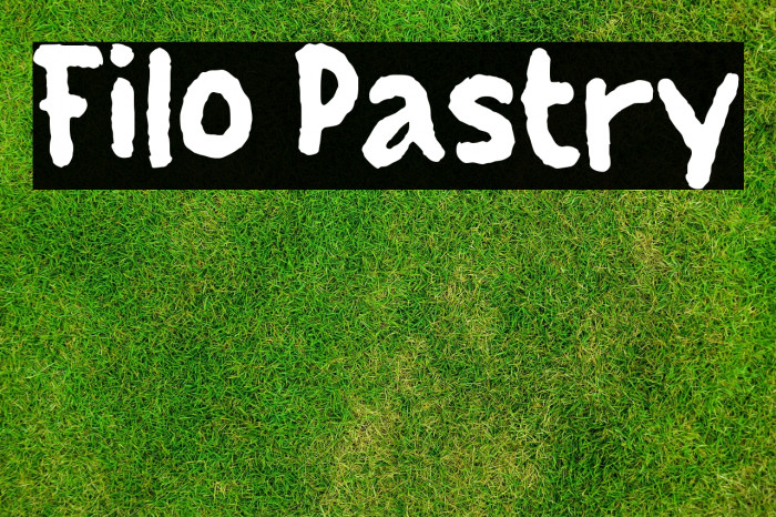 Filo Pastry Example 1