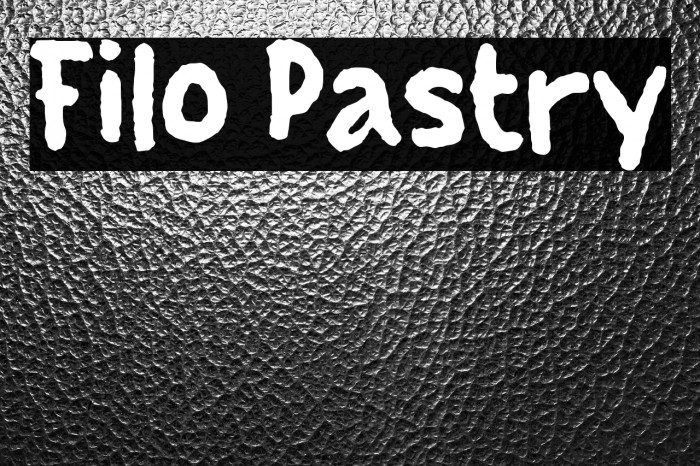 Filo Pastry Example 3