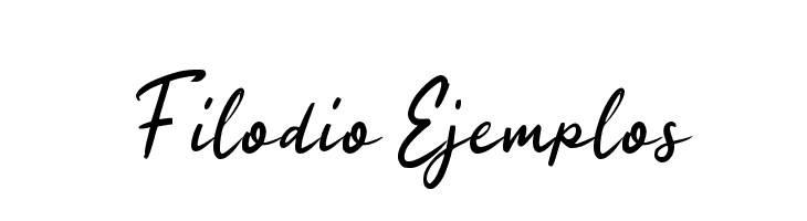 Filodio Ejemplos  Frei Schriftart Herunterladen