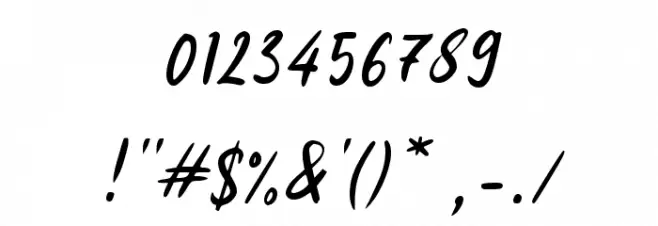 Filodio Ejemplos Font OTHER CHARS