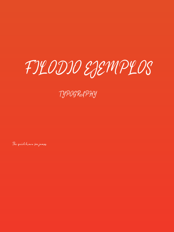 Filodio Ejemplos Poster