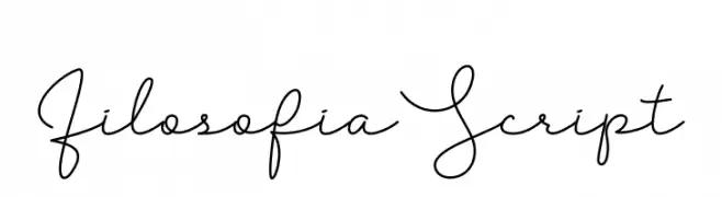 Filosofia Script  les polices de caractères gratuit tlcharger