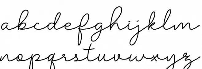 Filosofia Script Caratteri MINUSCOLO