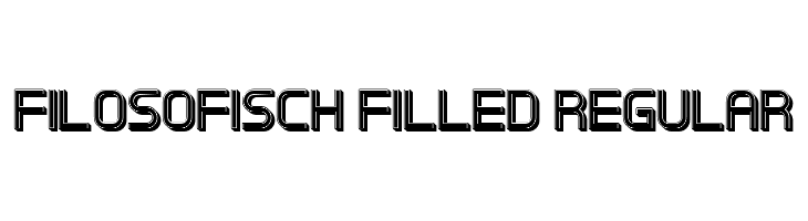 Filosofisch Filled Regular  免费字体下载