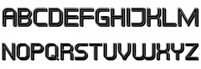 Filosofisch Filled Regular Polices MAJUSCULES