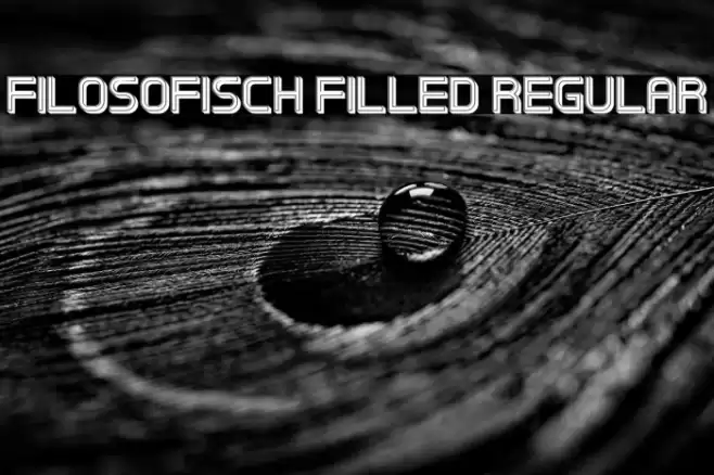 Filosofisch Filled Regular Font examples