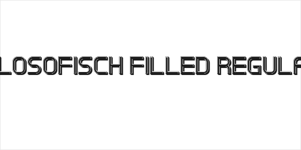 Filosofisch Filled Regular Logo