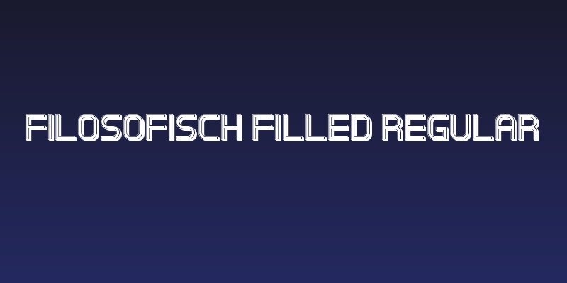 Filosofisch Filled Regular Social Header