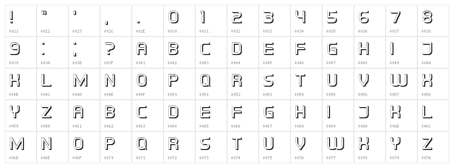 Filosofisch Medium Character Map