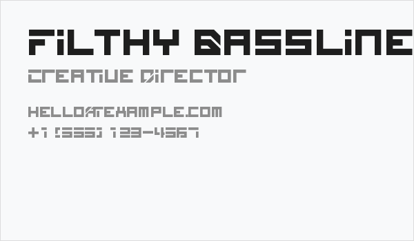 Filthy Bassline Business Card