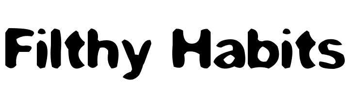 Filthy Habits Font