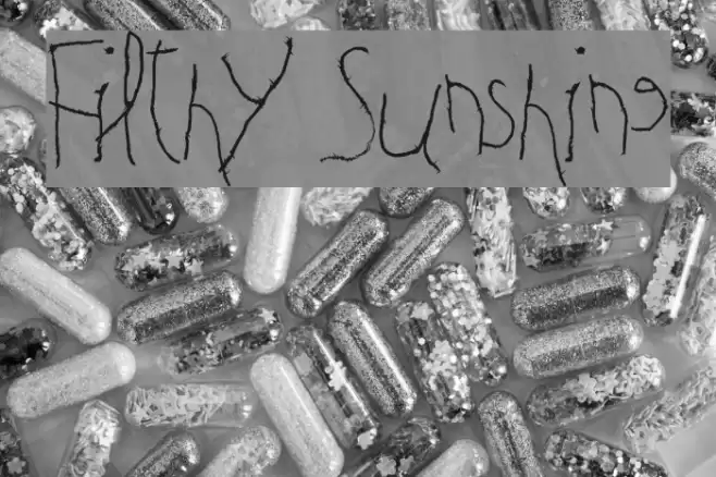 Filthy Sunshine Font examples