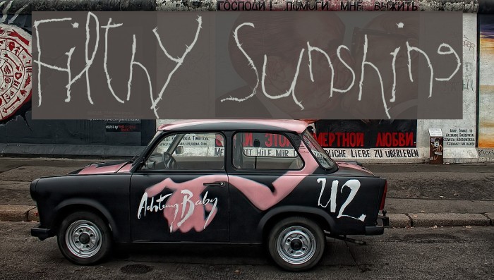 Filthy Sunshine Шрифта examples