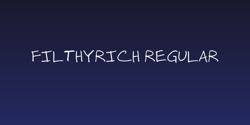 Filthyrich Regular Social Header