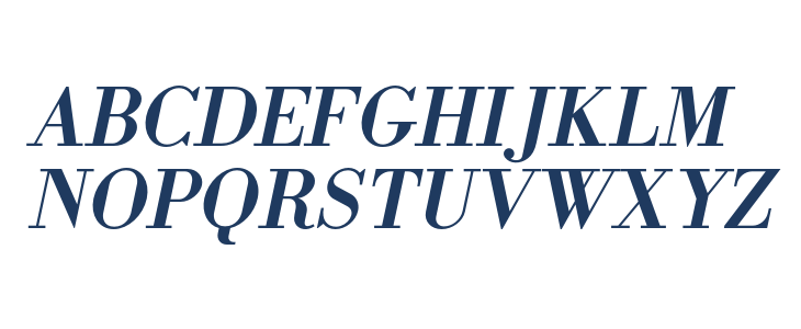Fin Serif Display Italic Uppercase