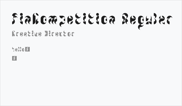 FinCompetition Regular Business Card