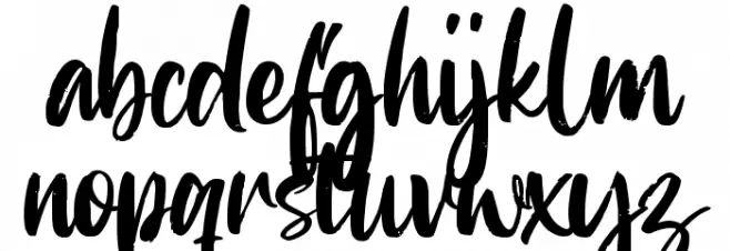 Finabilla Schriftart Kleinbuchstaben