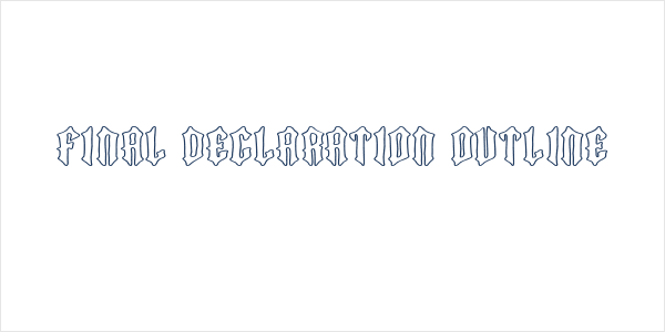 Final Declaration Outline Logo