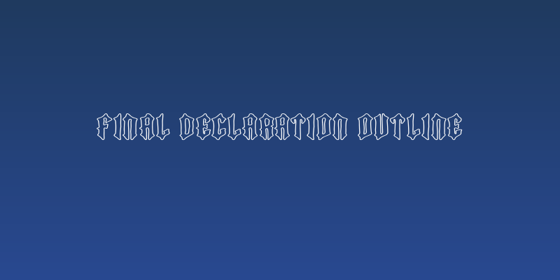 Final Declaration Outline Social Header