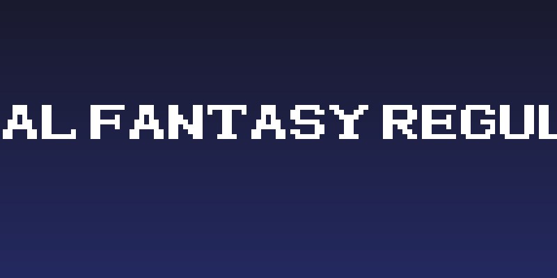 Final Fantasy Regular Social Header