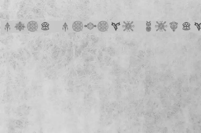 Final Fantasy Symbols Polices examples