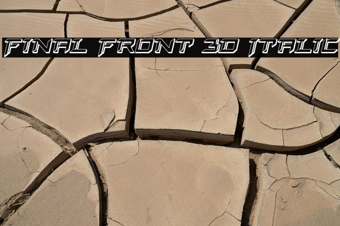 Final Front 3D Italic Example 3