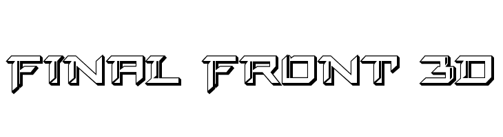 Final Front 3D  baixar fontes gratis