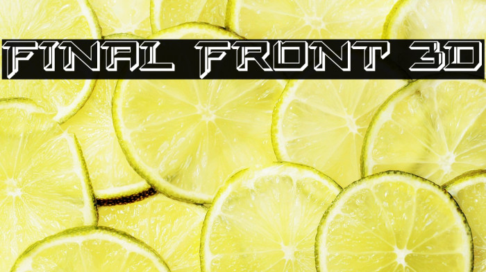 Final Front 3D Example 2