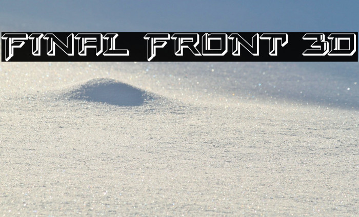 Final Front 3D Example 3