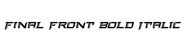 Final Front Bold Italic  Скачать бесплатные шрифты
