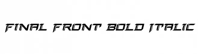 Final Front Bold Italic  les polices de caractères gratuit tlcharger