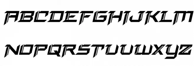 Final Front Bold Italic Schriftart Groß