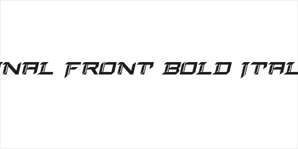 Final Front Bold Italic Logo