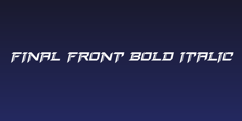 Final Front Bold Italic Social Header
