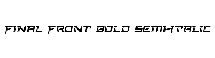 Final Front Bold Semi-Italic  les polices de caractères gratuit tlcharger
