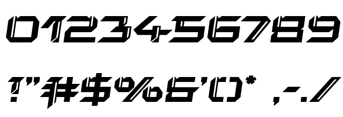 Final Front Bold Semi-Italic Font OTHER CHARS