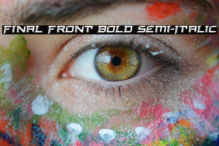 Final Front Bold Semi-Italic Example 2
