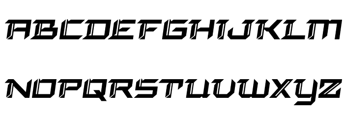 Final Front Bold Semi-Italic Font LOWERCASE