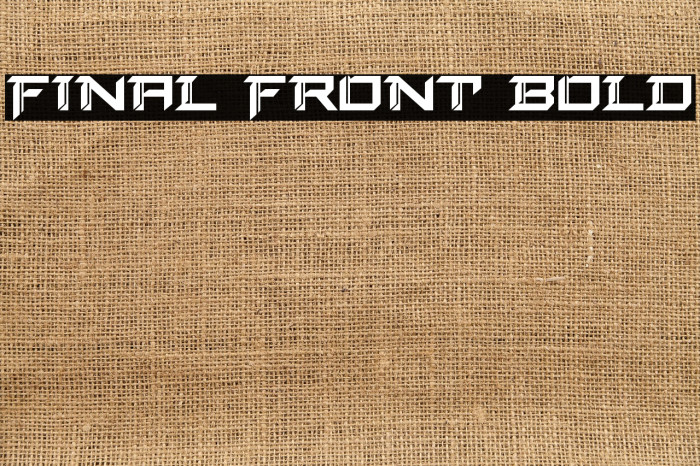 Final Front Bold Example 3
