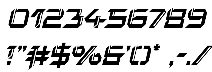 Final Front Condensed Italic Font OTHER CHARS